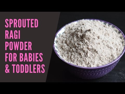 How To Make Sprouted Ragi Flour At Home - Weight Gaining Ragi Recipe For Toddlers | GKFoodDiary.com
