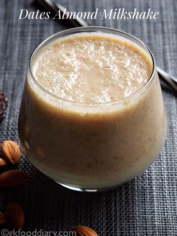 Dates Almond Milkshake For Toddlers and Kids