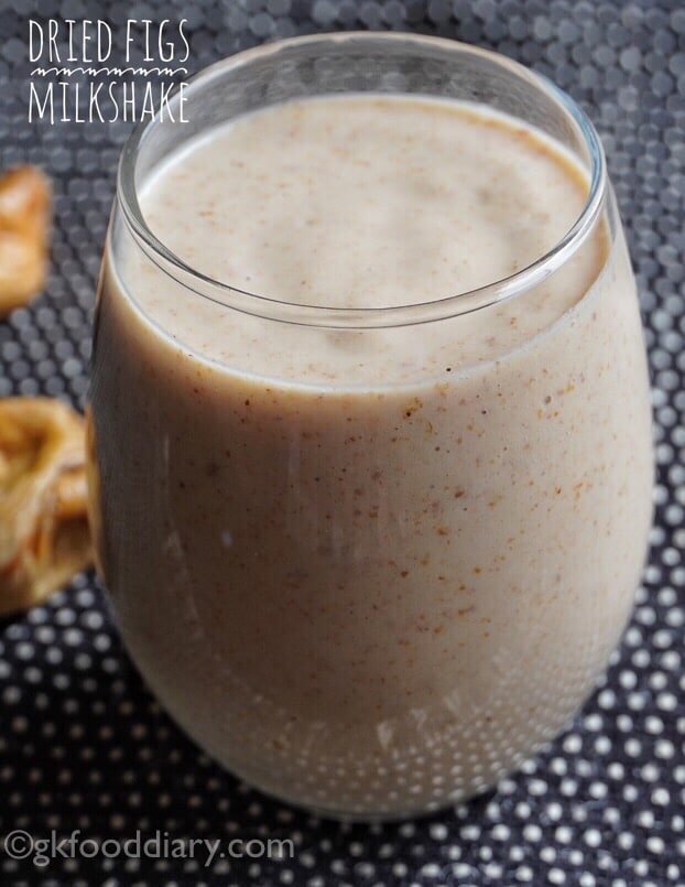 Dried Figs Milkshake Recipe for Toddlers and Kids