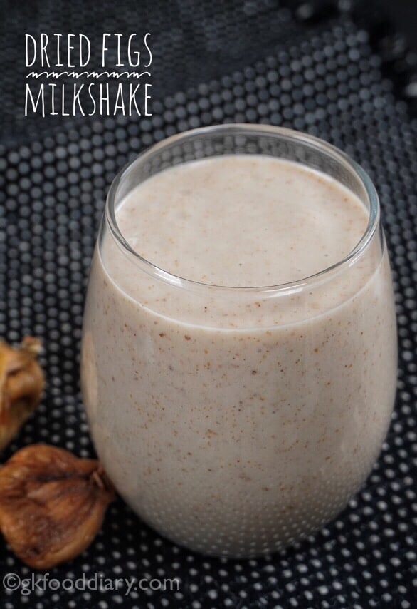 Figs Milkshake Recipe for Toddlers and Kids