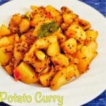 Potato Curry in South Indian Style (Urulaikilangu Kara Kari ) 1