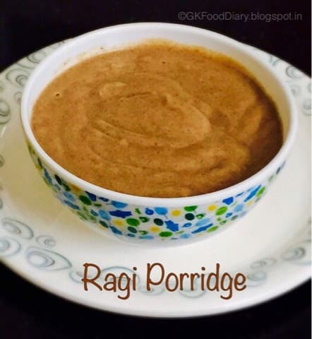 Ragi porridge hot sale baby