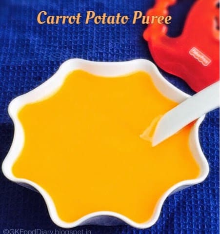 Carrot Potato Puree for Babies