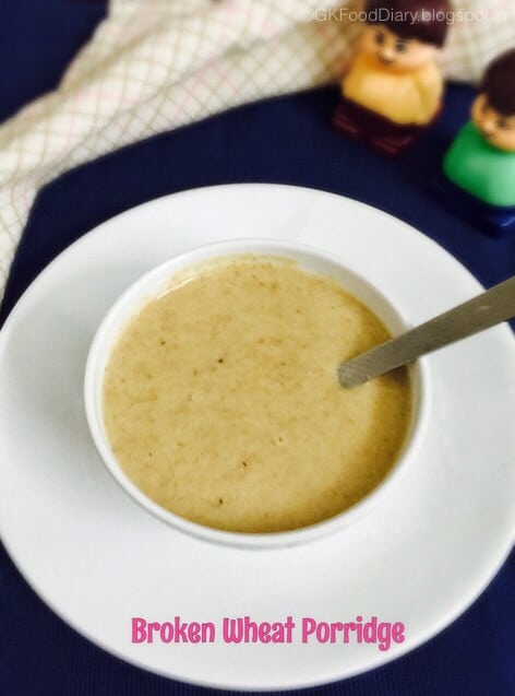 wheat porridge for 6 month baby