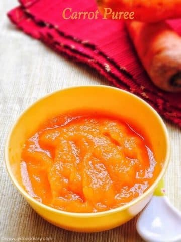 Carrot Puree Recipe for Babies