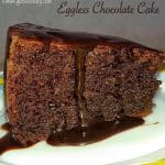 Eggless Chocolate Cake Recipe with Dried Figs and Chocolate Icing 1