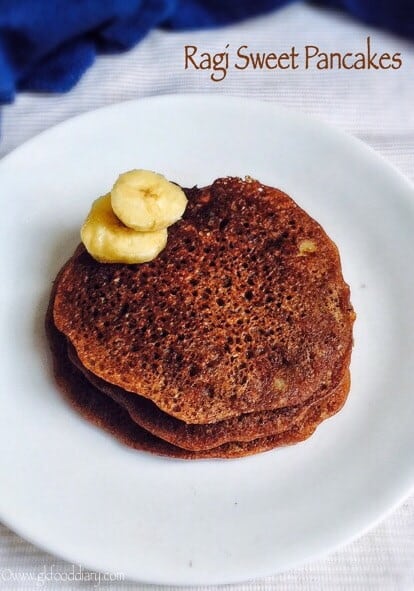 Ragi Pancakes Recipe For Babies Toddlers And Kids