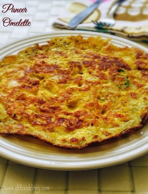 EGG Recipes Collection - Paneer Omelette