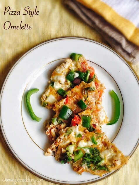 EGG Recipes Collection - Pizza Style Egg Omelette