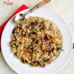 Mushroom Pulao Recipe for Toddlers and Kids 1