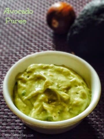 Avocado Puree Recipe for Babies | How to Make Avocado Puree For Baby