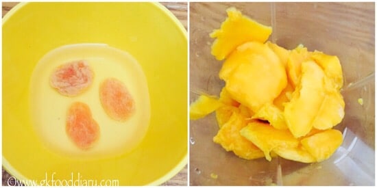 Mango Apricot Smoothie Recipe Step 1