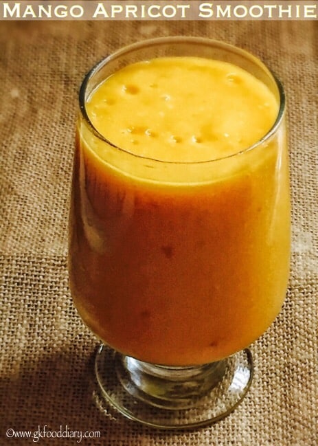 Mango Apricot Smoothie Recipe for Babies