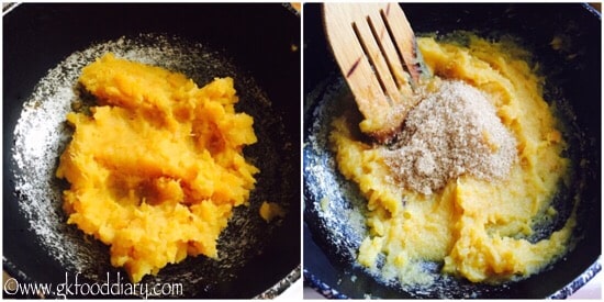 sweet potato halwa recipe step 3