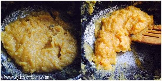 sweet potato halwa recipe step 4