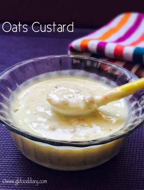 Custard Recipe for Babies, Toddlers