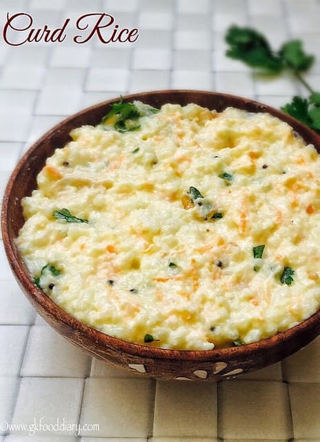 Curd Rice Recipe for Babies, Toddlers 