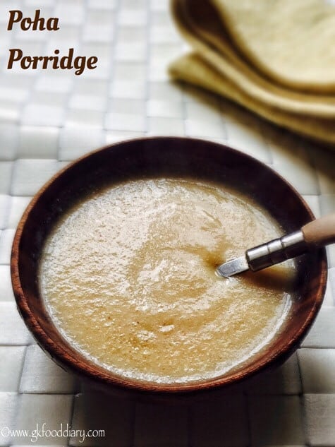 Poha Porridge for babies