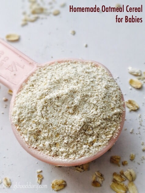 Homemade Oatmeal Cereal Powder for
