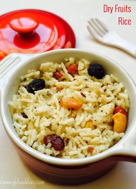 Dry Fruits Rice Recipe for Toddlers 