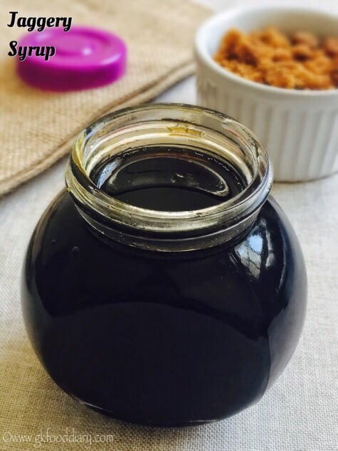 Jaggery Syrup Recipe for Babies, Toddlers and Kids