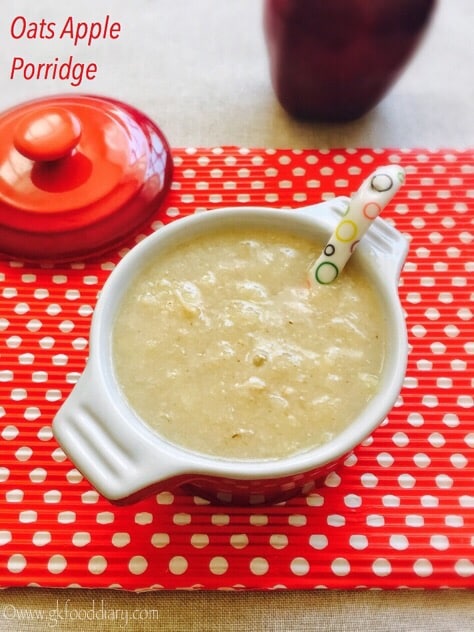 Oats Apple Porridge Recipe step 1