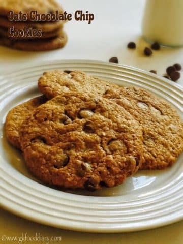 Oats Chocolate Chip Cookies Recipe for Toddlers