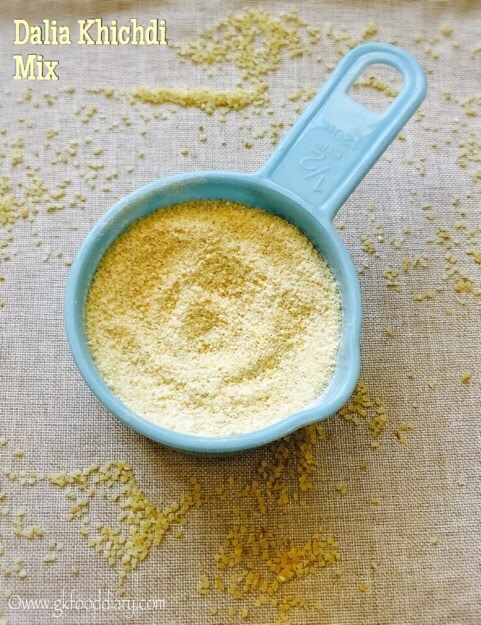 Homemade Dalia Khichdi powder for Babies