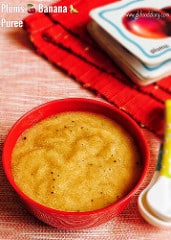 Plums Banana Puree for Babies