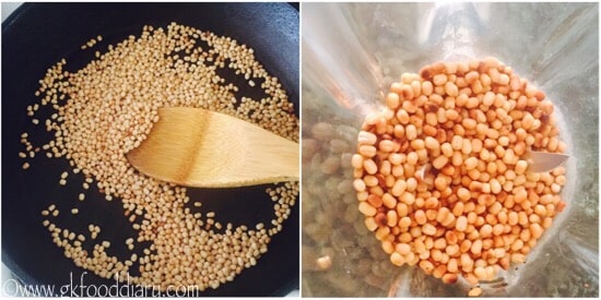 Ragi Urad Dal Porridge Mix Recipe step 2
