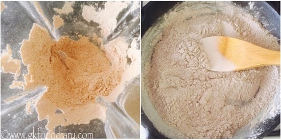 Ragi Urad Dal Porridge Mix Recipe step 3