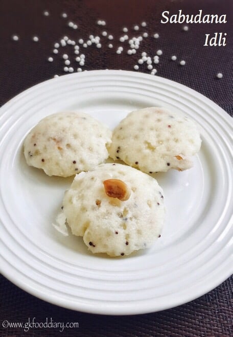 Sabudhana Idli Recipe for Babies