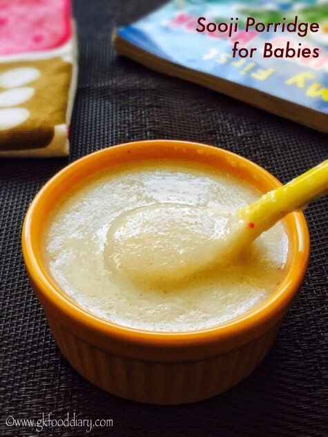 Instant Sooji Porridge Recipe for Babies