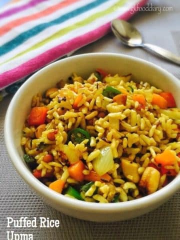 Puffed Rice Upma Recipe for Toddlers