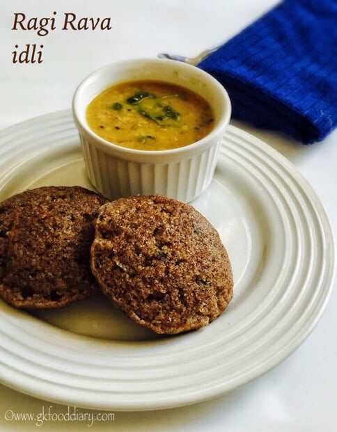 Ragi Rava Idli Recipe for Babies, Toddlers