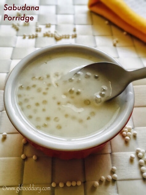 Sabudana Porridge Recipe for Baby