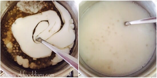 Sabudana Porridge Recipe step 3