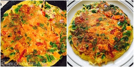 Oats Egg Omelette Recipe Step 4