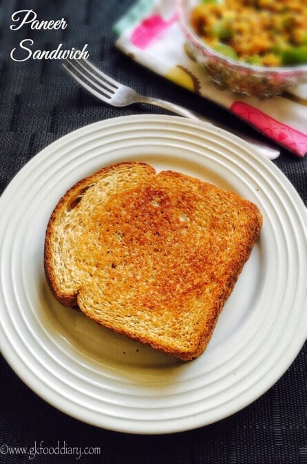 Paneer Sandwich Recipe for Toddlers and Kids