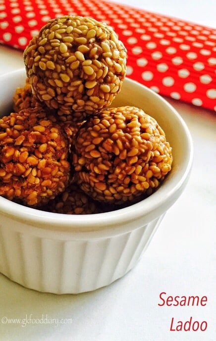 Sesame Ladoo Recipe for Toddlers ,Kids