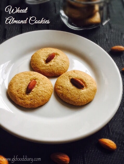 Whole Wheat Almond Cookies Recipe for Toddlers