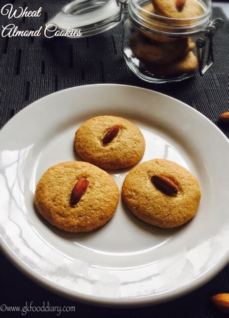 Whole Wheat Almond Cookies Recipe