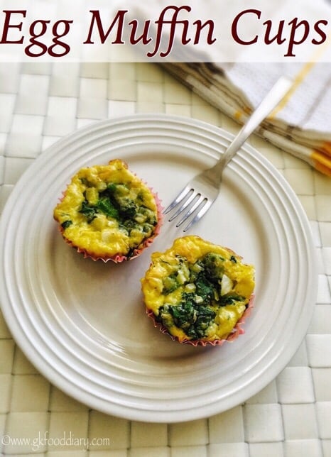 Egg Muffin Cups Recipe for Babies, Toddlers and Kids
