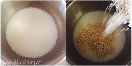 Rajgira Porridge Recipe Step 2