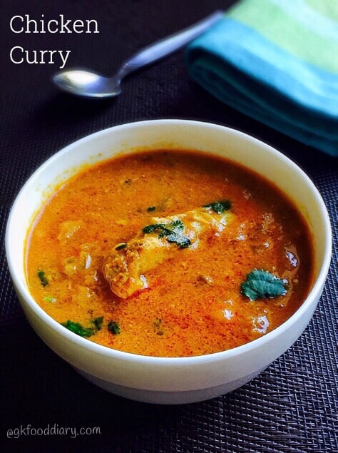 Chicken Curry Recipe for Toddlers and Kids