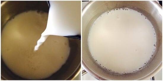 Chocolate Powder Milk step 1
