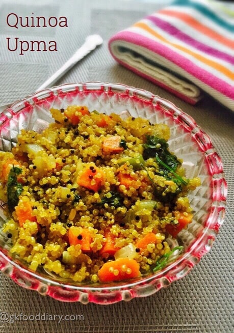 Quinoa Upma Recipe For Toddlers And Kids