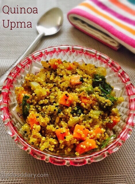 Quinoa Upma Recipe for Toddlers and Kids