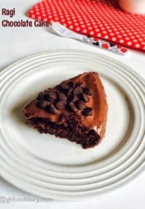 Ragi Chocolate Cake Recipe for Toddlers and Kids