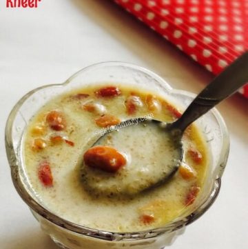 Rajgira Kheer Recipe for Babies, Toddlers and Kids